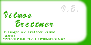 vilmos brettner business card